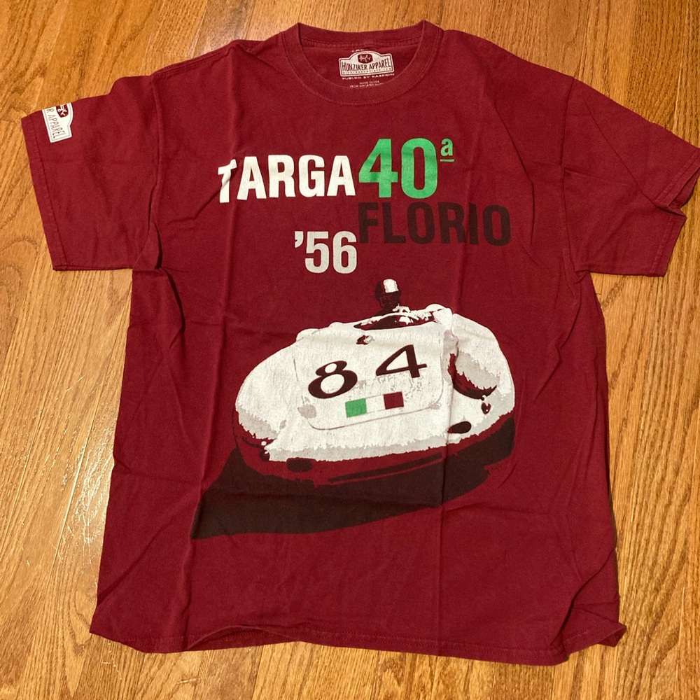 Targa Florio Porsche 1956 Hunziker Men’s shirt Racing Vintage Look -LARGE